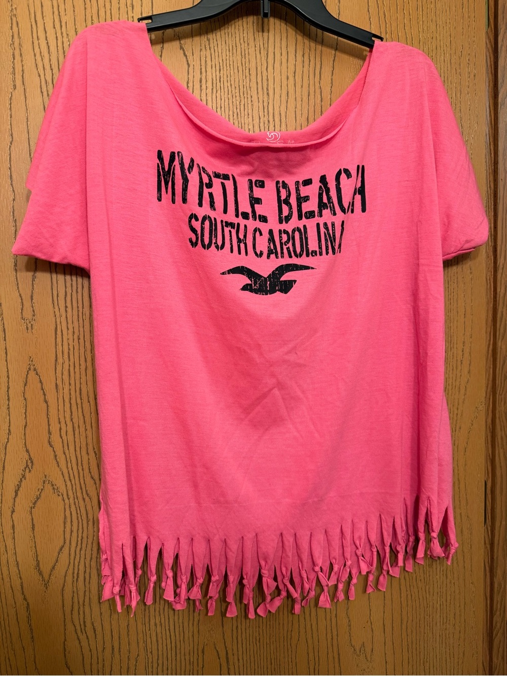 Banana Split size Large pink short sleeved top Myrtle Beach